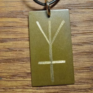 Engraved Copper Elphame Cross