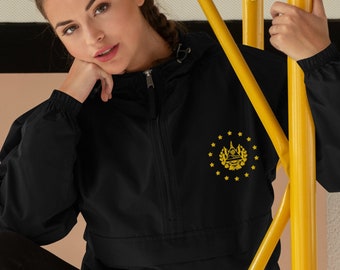 Embroidered El Salvador Champion Packable Jacket