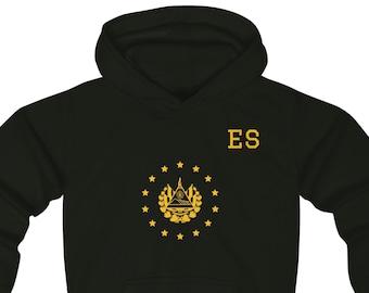 El Salvador Gold Shield for Kids,  Hoodies
