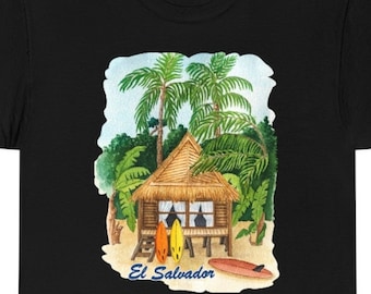 El Salvador Cabaña de Playa Unisex Heavy Cotton Tee