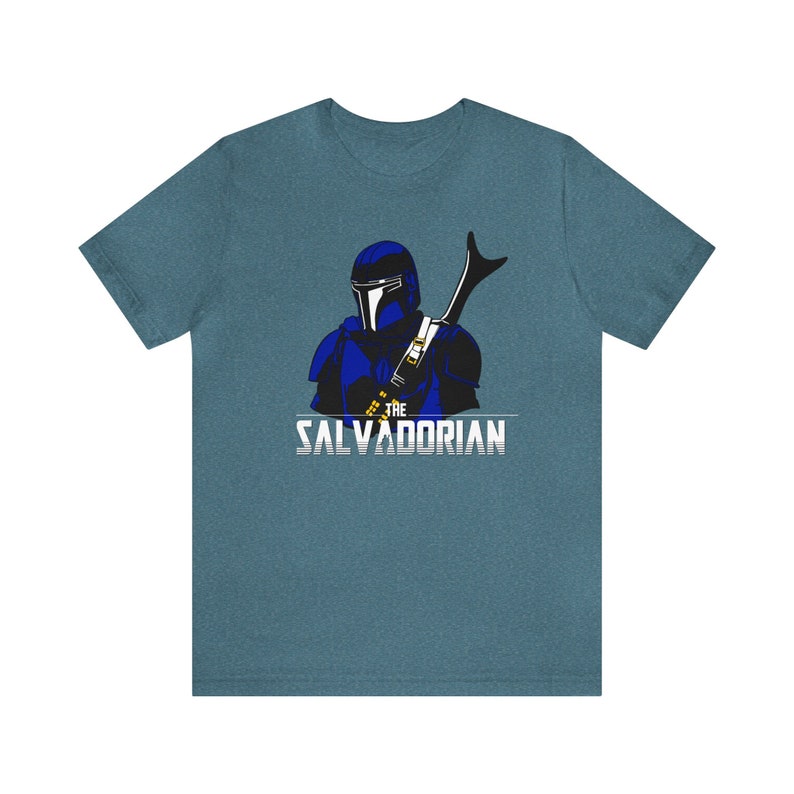 El Salvadorian, The Salvadorian T-shirt Unisex Jersey Short Sleeve Tee Heather Deep Teal