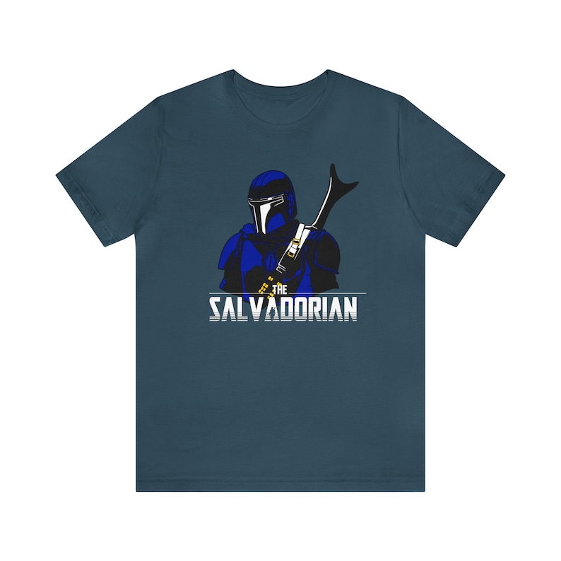 El Salvadorian, The Salvadorian T-shirt Unisex Jersey Short Sleeve Tee Deep Teal