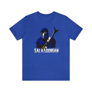 El Salvadorian, The Salvadorian T-shirt Unisex Jersey Short Sleeve Tee True Royal