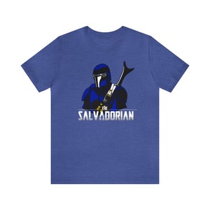 El Salvadorian, The Salvadorian T-shirt Unisex Jersey Short Sleeve Tee Heather True Royal