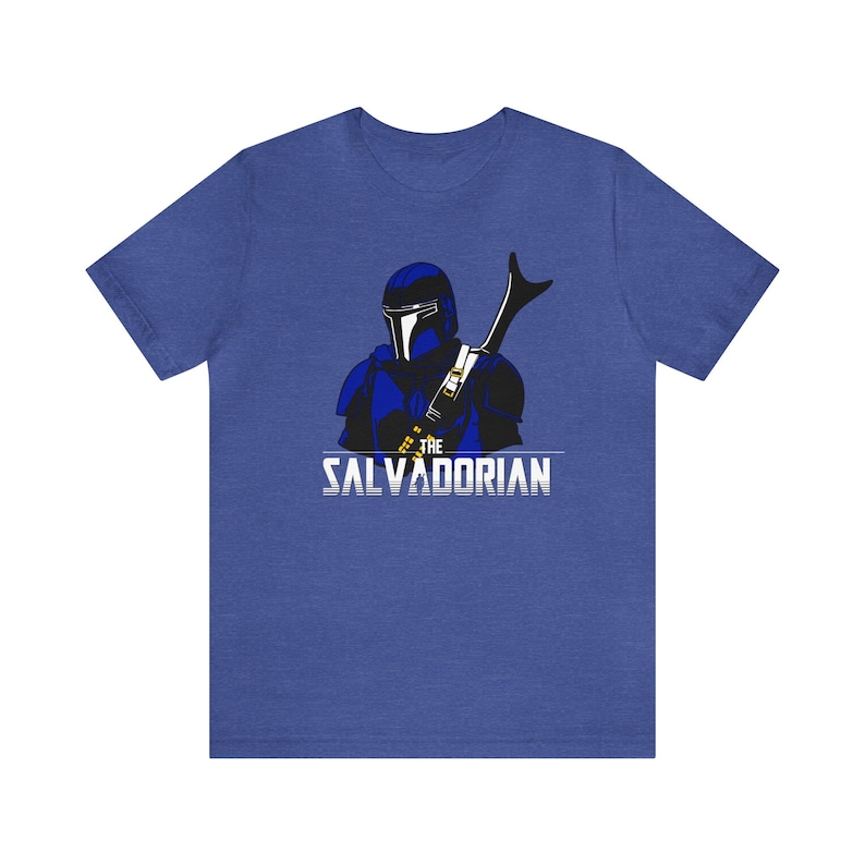El Salvadorian, The Salvadorian T-shirt Unisex Jersey Short Sleeve Tee Heather True Royal