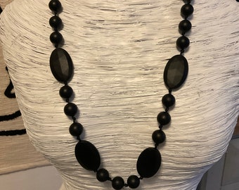 Necklace goth emo rubber necklace black