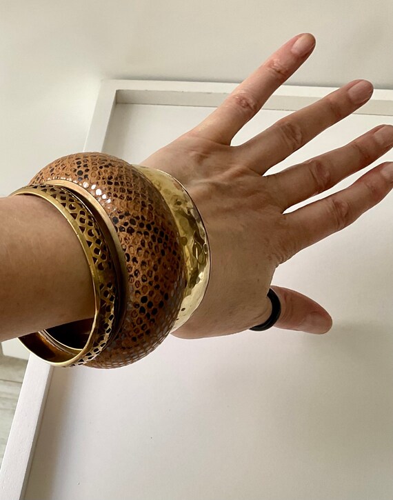 Stacking bangles matched collection of statement … - image 4