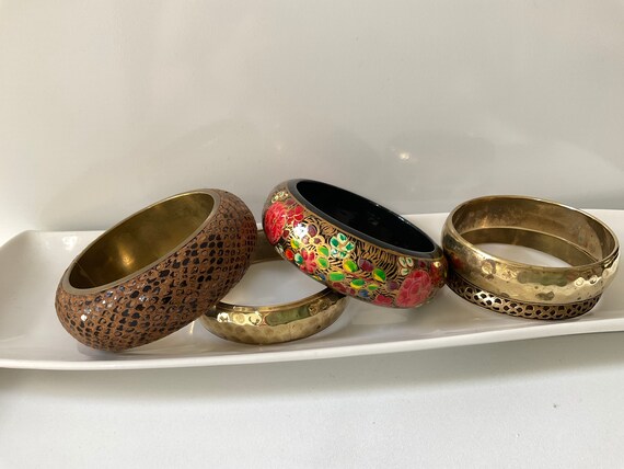 Stacking bangles matched collection of statement … - image 5
