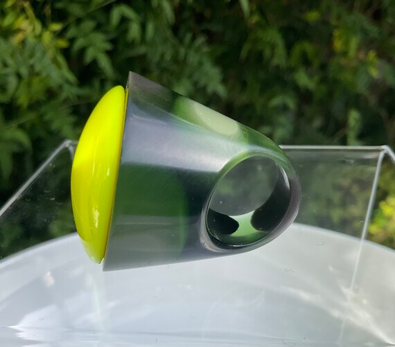 Unique Statement Ring Sobral style or actual, Gre… - image 1