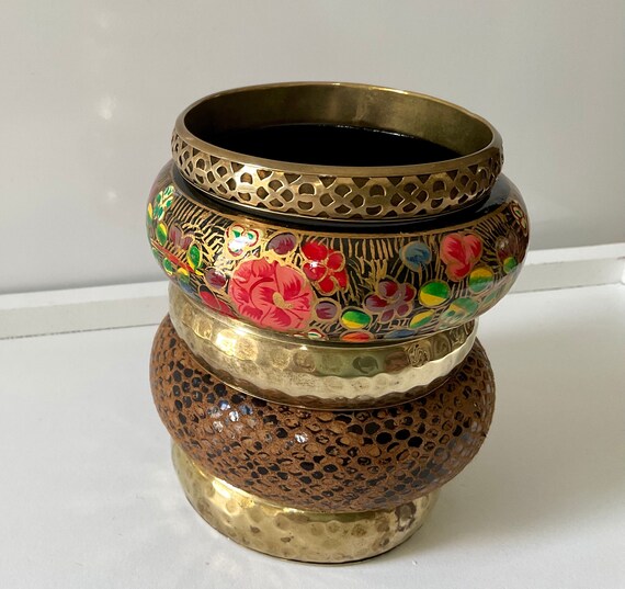 Stacking bangles matched collection of statement … - image 3