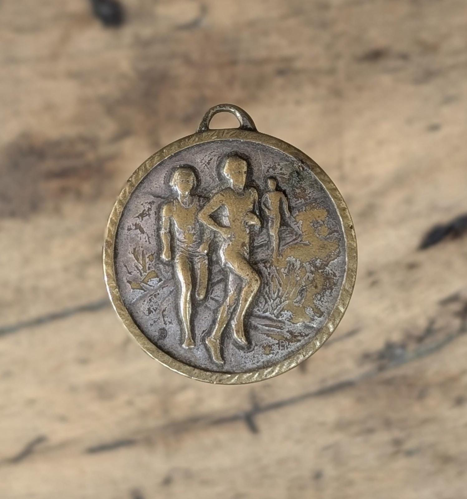 Pendentif Antique 900 Argent Médaille Association De Tir Championnat 1929