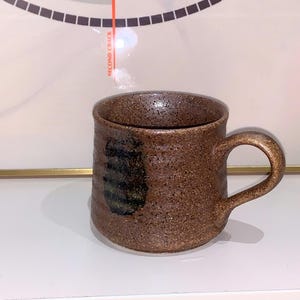 Handmade Wabi Sabi Ceramic Mug – Japanese Style Coffee Cup, Rustic Stoneware Tea Mug, Artisan Pottery Gift
