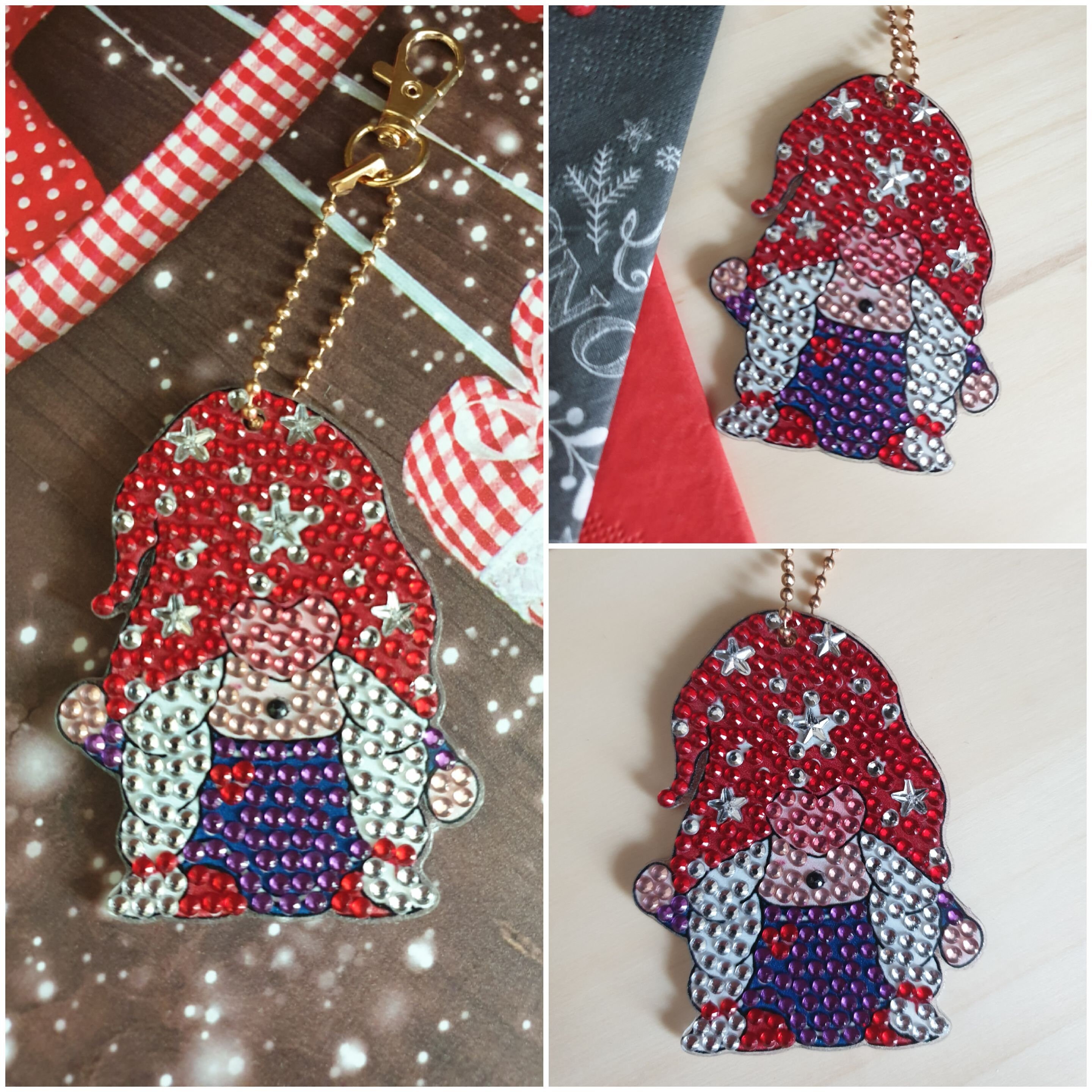 15-teiliges DIY Diamant Malerei Schlüsselanhänger Set – Patriotische Motive Für Veteranentag & Independence Day