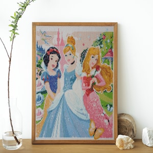 Diamond Painting Kits 30 X 40cm Full Round Drill, Disney Princesses, Home  Decor, Kids Room Disney, Princess Jasmine, Rapunzel, Cinderella 