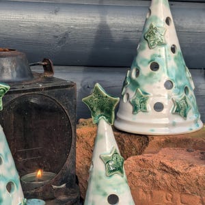 Christmas Tree Candle Burner with Irish engravings