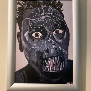 Paul Gray, slipknot, A4 prints, number 2, print, physical prints, fan art, prints, artwork, original.