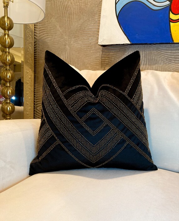 glam throw pillows