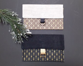 Wiederverwendbare Gutscheinverpackung Stoff | Geldgeschenk Kuvert Nachhaltig | Weihnachten Abverkauf