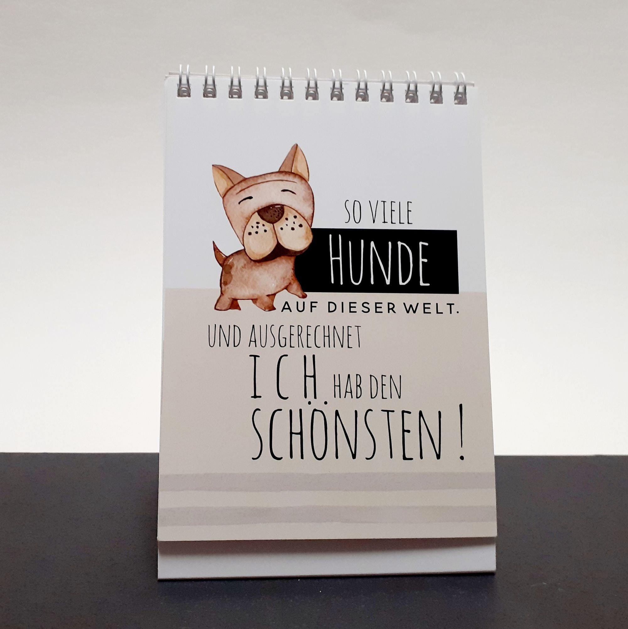Kalender Hunde, Tischaufsteller mit lustigen Sprüchen Etsy.de