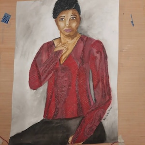 Custom dress design painting
