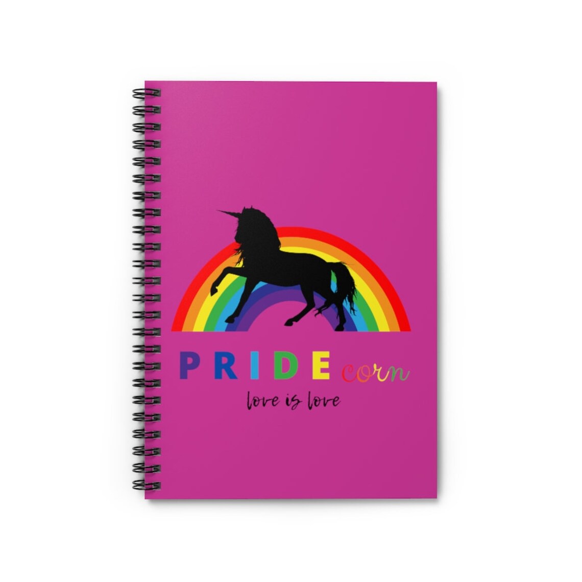 Spiral notebook Rainbow Gay Pride Notebook Pride Rainbow | Etsy