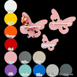 Butterfly set of 3 suitable for Tonie figures Tonies Toniebox - Various colors