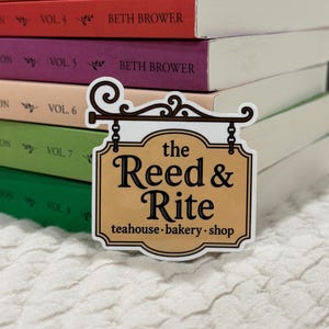The Reed and Rite Hanging Sign Sticker