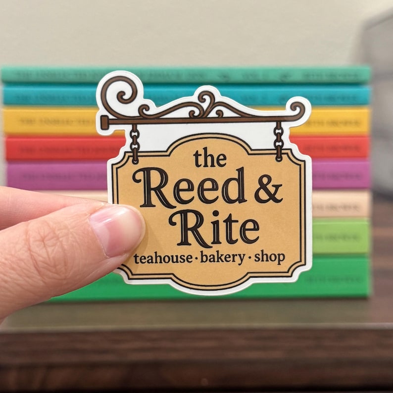 The Reed And Rite The Reed and Rite Hanging Sign Sticker - Etsy
