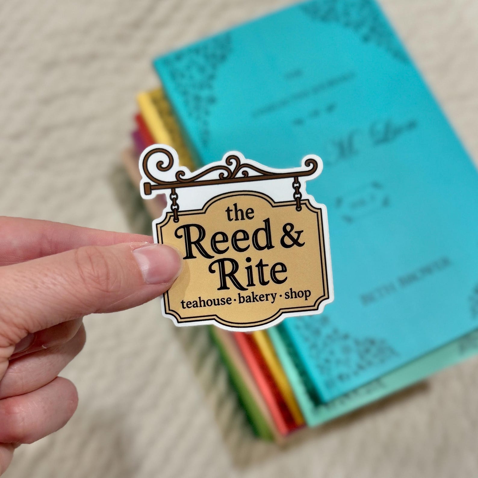 The Reed And Rite The Reed and Rite Hanging Sign Sticker - Etsy