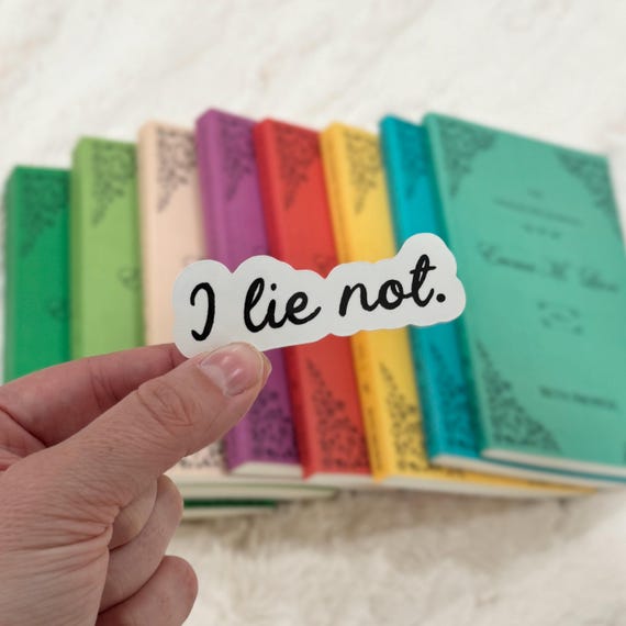 I Lie Not Emma M Lion Sticker