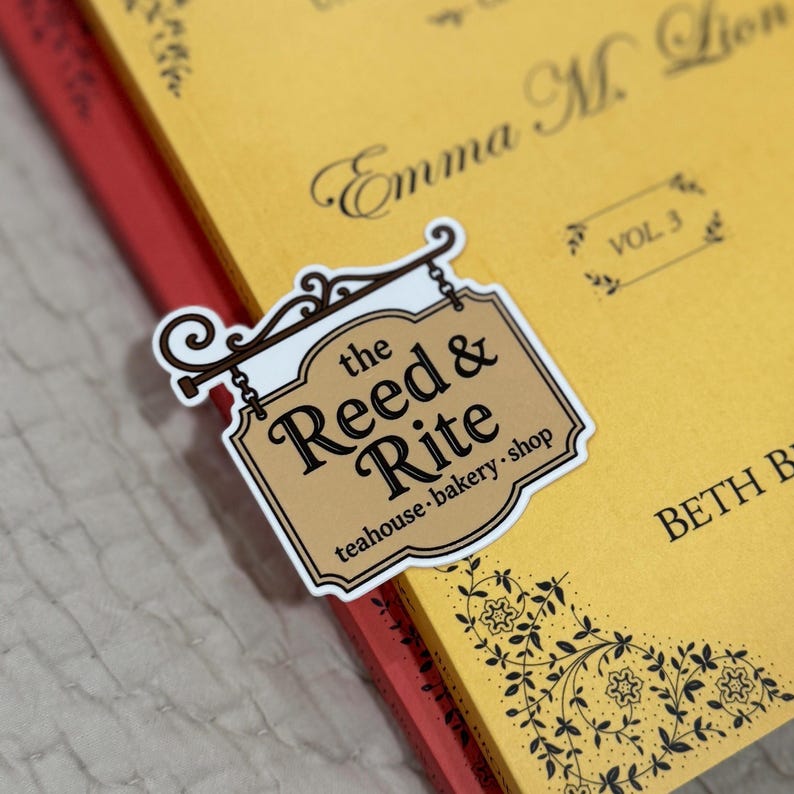 The Reed And Rite The Reed and Rite Hanging Sign Sticker - Etsy