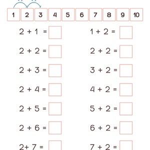 numbers practice worksheets numbers 1 10 etsy