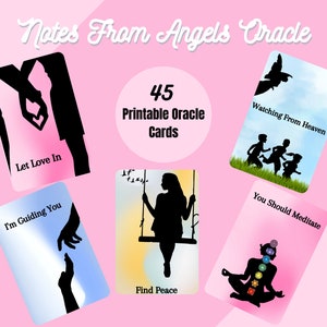 Notes des anges Deck Oracle imprimable