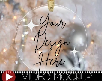 Christmas Glass Ornament Video Mockup Listing Video Glass Ornament For Listings Glass Ornament Mockup Beveled Edges