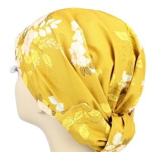Handmade Adjustable Head Scarf: Chemo Alopecia Hair Wrap