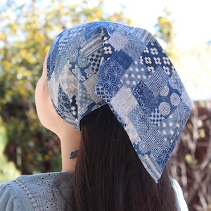 Summer HairCover Retro Kerchiefs Adjustable  Hair Bandana Cottage Core Headscarf Triangle Head Scarf Bandana Women's Hair Accessories