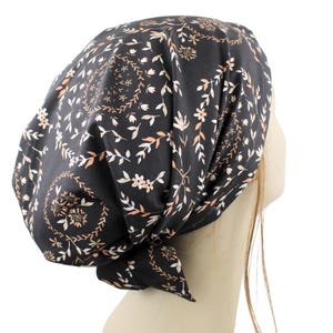 Floral Hair Scarf: Luxury Modesty Head Cover, Chemo Alopecia Turban