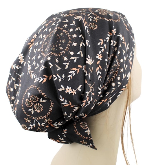 Floral Hair Scarf: Luxury Modesty Head Cover, Chemo Alopecia