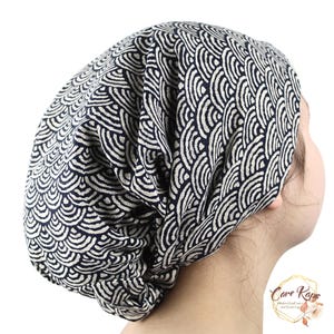 Handmade Japanese Hair Wrap: Adjustable Turban Chemo Head Cover
