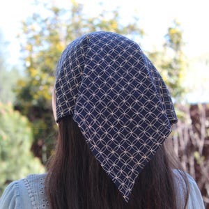 Summer HairCover Retro Kerchiefs Adjustable  Hair Bandana Cottage Core Headscarf Triangle Head Scarf Bandana Women's Hair Accessories
