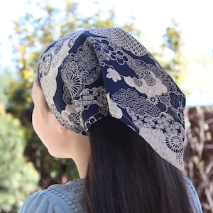 Summer HairCover Retro Kerchiefs Adjustable  Hair Bandana Cottage Core Headscarf Triangle Head Scarf Bandana Women's Hair Accessories
