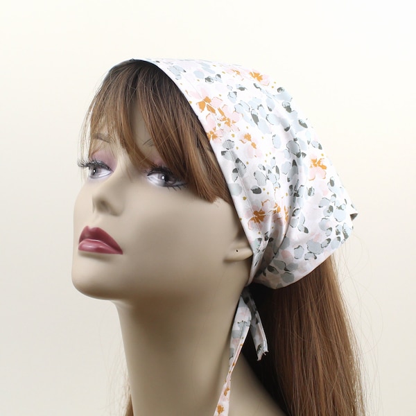 Floral Wig Head Wrap NEW ROSE FLORAL PRINT SATIN FABRIC HAIR SCARF