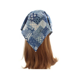 Pretty Kerchiefs Verstellbares Kopftuch, Haarbandana, Cottage Core Kopftuch, Dreiecks-Kopftuch, Bandana, Damen-Haar-Accessoires