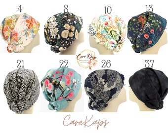 Couvre-chef floral CareKap, foulards et foulards. Mitpachat réglable Tichel Hijab Foulard modestie Bonnet chimio alopécie