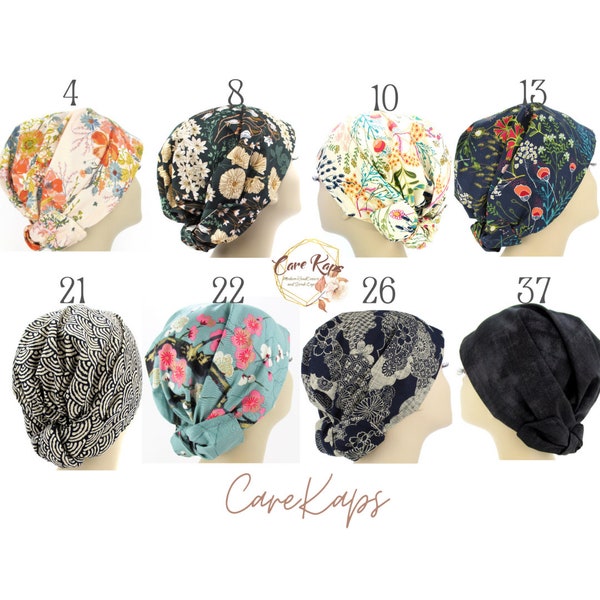 Couvre-chef floral CareKap, foulards et foulards. Mitpachat réglable Tichel Hijab Foulard modestie Bonnet chimio alopécie