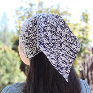 Retro Kerchiefs Adjustable  Hair Bandana Cottage Core Headscarf Triangle Head Scarf Bandana Women's Hair Accessories