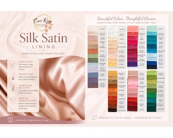Silk Lining for Any CareKap 70 Color Options