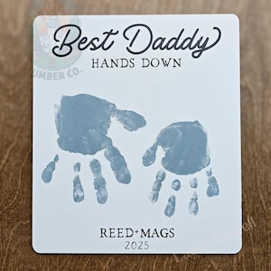 Best Dad Hands Down Sign | Best Daddy Ever Hands Down | Personalized Father&#39;s Day Gift | Custom Father&#39;s Day Gift