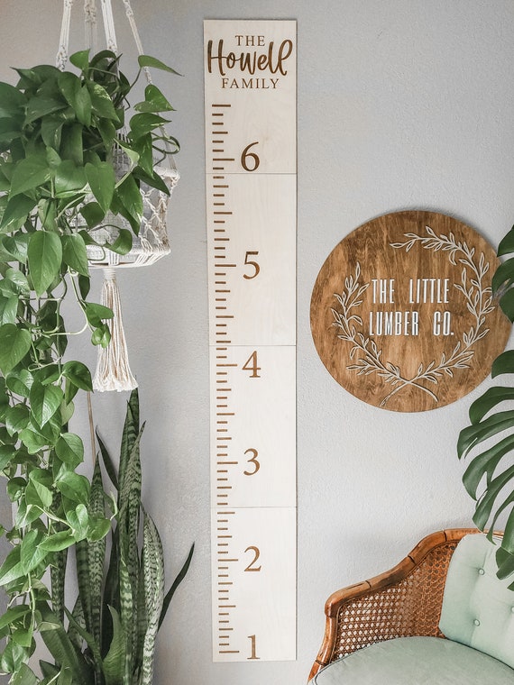 Family Growth Chart Personalized Height Growth Chart Kids Etsy