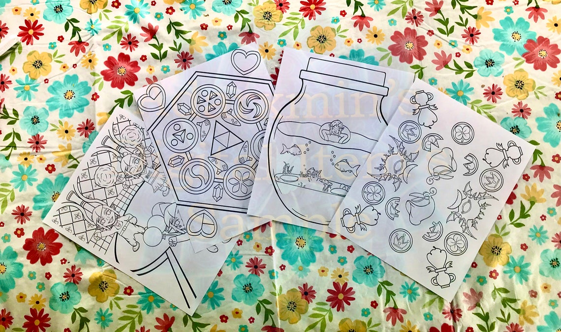 The Legend of Zelda for Kids and Adults 12 Coloring Pages for - Etsy